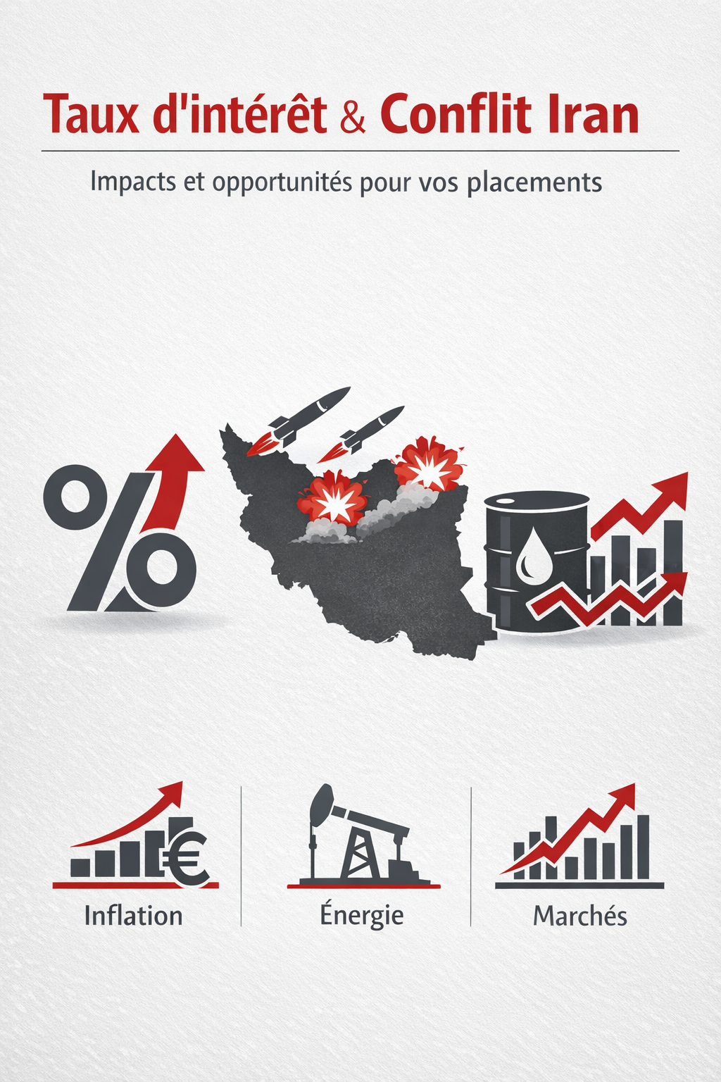taux interet conflit iran 2026 Taux d’intérêt conflit Iran : impact inflation, énergie et marchés financiers en 2026