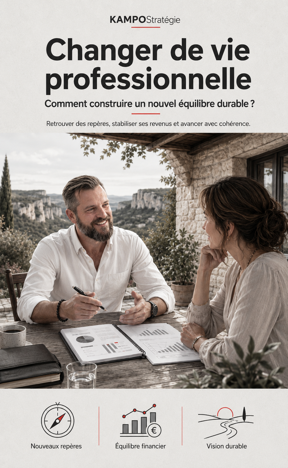 Changer de vie professionnelle : échange avec un conseiller en gestion de patrimoine en Ardèche